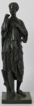 A neo-classical bronze of Diane de Gabies after Ferdinand Barbedienne, late 19th century. Probably