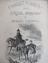Books: Charles O’Malley - ‘The Irish Dragoon’ in two volumes, dated 1842. Bound with gilt tooled kid