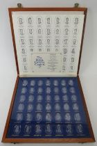 A complete boxed set of ‘The Royal Crystal Cameos’ by Mark Howard Jones produced for Danbury Mint.