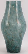 A large Italian Murano style turquoise blue and aventurine glass vase, Italy, late 20th/early 21st