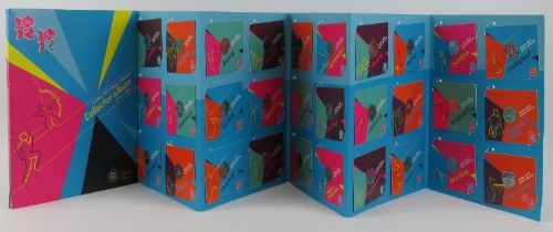 A Royal Mint issued Olympic London 2012 sports ‘Collector album’ complete with all twenty-nine
