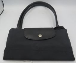A Longchamp black Tote Le Pliage bag. Condition report: Good condition.