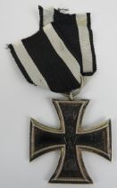 Militaria: A World War I German Imperial iron cross, 2nd class, dated 1914. Condition report: Some