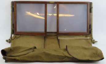 Automobilia: A vintage Auster Ltd foldable rear passenger windscreen, circa 1920’s. Consigned by the
