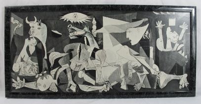 After Pablo Picasso (Spanish, 1881-1973) - 'Guernica', offset lithograph produced by Spadem, 1982,