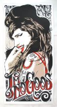 Joshua Budich (American comic illustrator, contemporary) - 'Amy Winehouse', signed limited edition