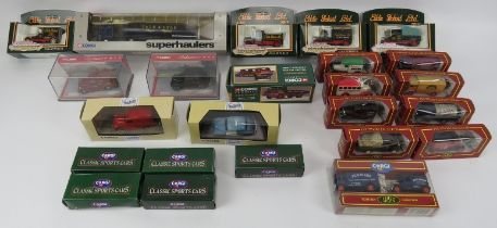 A collection of vintage Corgi diecast metal tin toy vehicles. (Quantity). Condition report: Some age