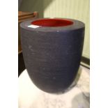 A two tone studio pottery vase, by Rob Sollis.