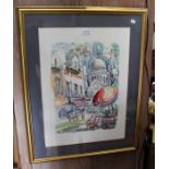 Marius Girard, A watercolour sketch of Paris, signed and dated '99