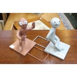 A pair of morph and Chas bookends.