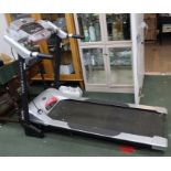 A York Fitness Aspire Electric running machine with incline action.