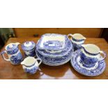 A collection of blue & white china