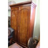 A 19th century two door mahogany compactum.
