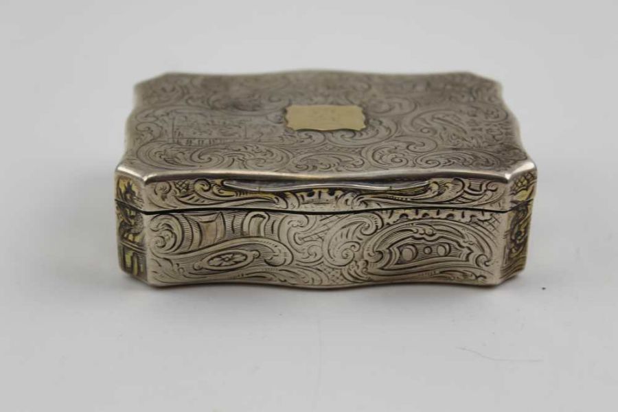 Charles Rawlings and William Summers, an early Victorian silver table snuff box