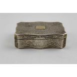 Charles Rawlings and William Summers, an early Victorian silver table snuff box