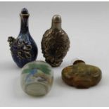 Four various Chinese vintage snuff bottles