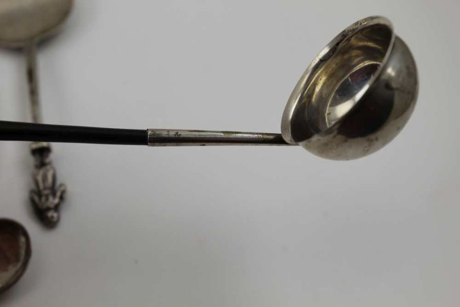 James Pirie, Aberdeen silver spoon with fiddle pattern handle and shovel bowl, (Pirie was active 182 - Image 2 of 5