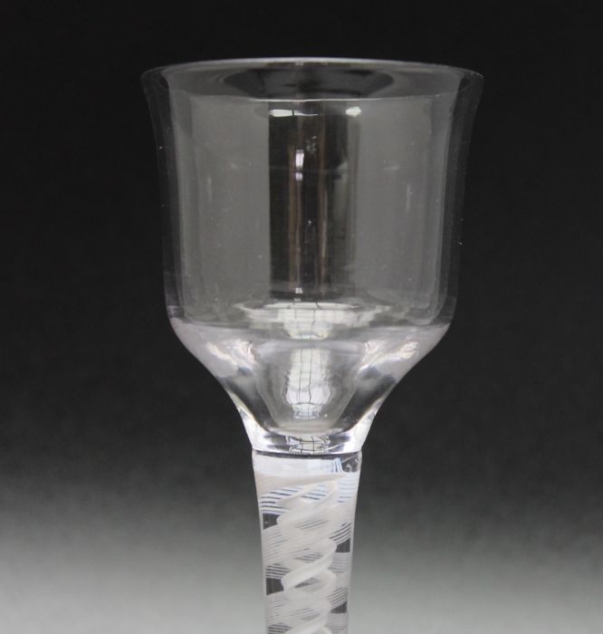 An 18th century opaque twist glass, circa 1770 - Image 3 of 3