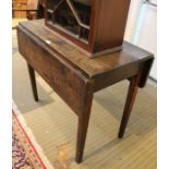 A country made 19th century Pembroke design table. Fitted single cutlery drawer.