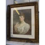 Framed portrait of Queen Mary, the Duchess of York, 1867-1953, signed to mount