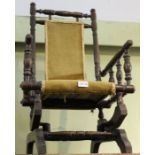 A late 19th century American Child's rocking chair