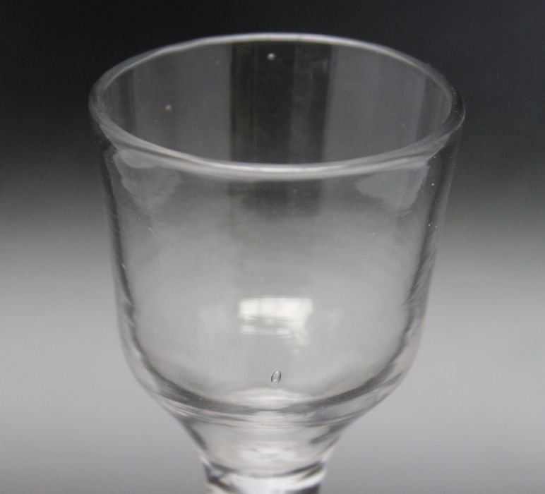 An 18th century double series opaque twist glass, circa 1765, 15cm - Image 3 of 3