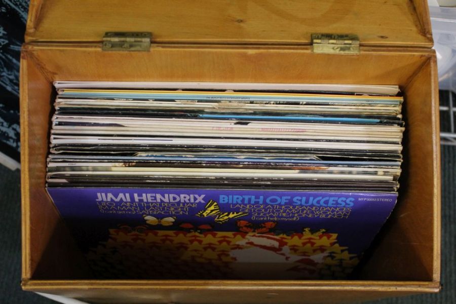 A good selection of 12'' LP records to include The Beatles and other artists of the late 60's and 70