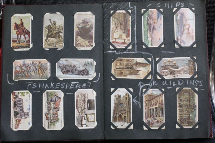 A box containing numerous cigarette cards mainly loose some in albums but not stuck down - Image 6 of 12