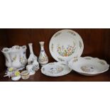 A selection of decorative Aynsley Cottage Garden porcelain.