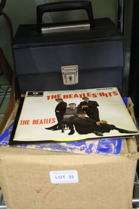 A collection of 7'' records to include The Beatles and others of the similar era and later.