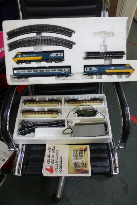 Two part train sets to include Lima Great Western and a modern Intercity 125