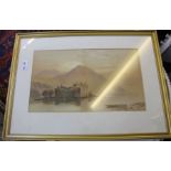 Two mid-19th century watercolours by 'JB Hewitt' featuring Loch Lomond and Loch Awe