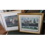 Two limited edition horseracing prints, depicting famous jumpers at Cheltenham