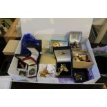 A box of costume jewellery