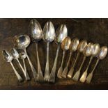 Silver spoons various