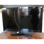 A 42 inch LG flat screen TV. without remote control