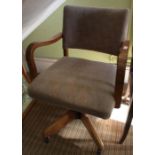 A Hill Crest swivel chair