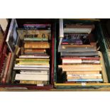 Two Bigwood's crates of hardback books various. Including collectors guides.