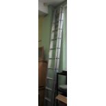 Aluminium set of sliding ladders