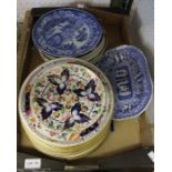 A box of 19th and 20th century collectors plates, to include Royal Crown Derby.