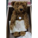 A Steiff 1905 Teddy Bear Red Brown 50, limited edition replica in 1997