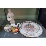 A selection of Royal Worcester porcelain to include an unpainted Arabic figure