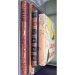 Four over sized hardback books including pictures of life and character by John Leech.