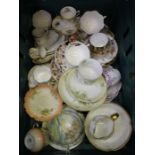 A box of collectors teawares