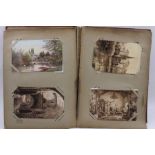 A very old postcard album, contains many Quatremain postcards of Stratford upon Avon (41)