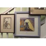 A selection of three pictures to include a Rita Smith original still life