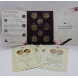 "1066 The Battle of Hastings" collectors coin set, in card sleeve with certificates,