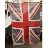 An old Union Jack with flag staff