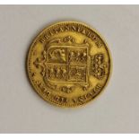 A Queen Victoria, shield back half sovereign, 1859