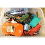 A small crate of collectors vehicles, various.